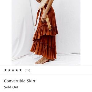 Free people maxi skirt